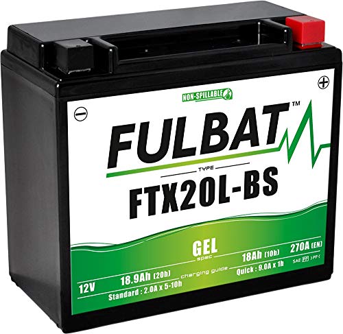 Fulbat - Motorrad Batterie Gel YTX20L-BS/FTX20L-BS 12V 18Ah