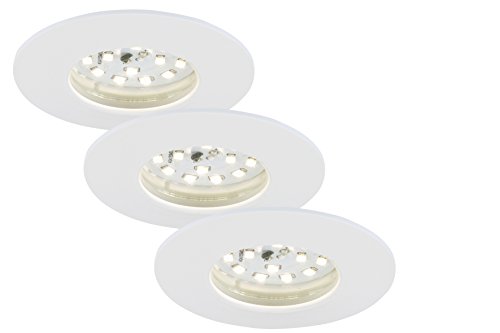 Briloner LED Einbauleuchten Attach weiß, 3er Set