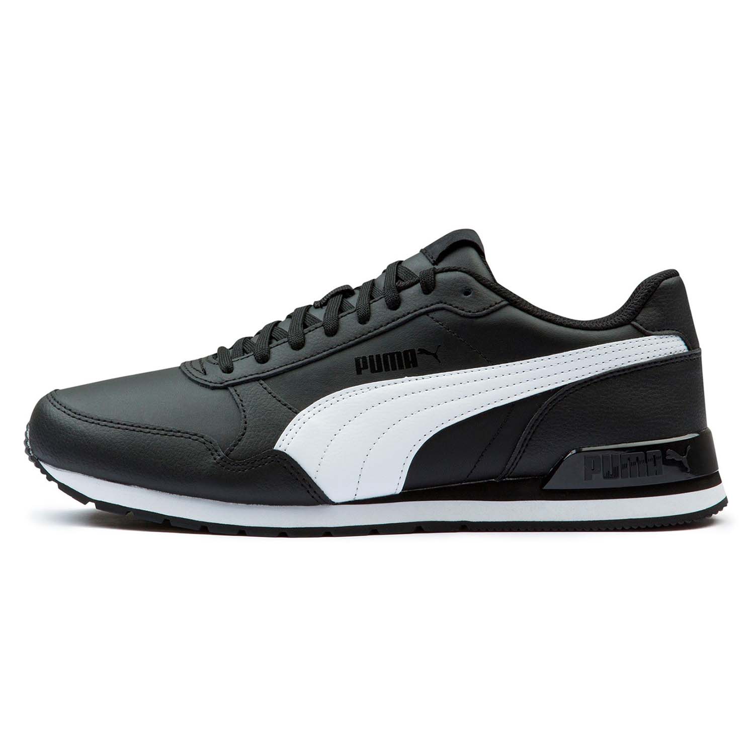 Puma Unisex-Erwachsene ST Runner V2 Full L Sneaker, Black White, 40.5 EU
