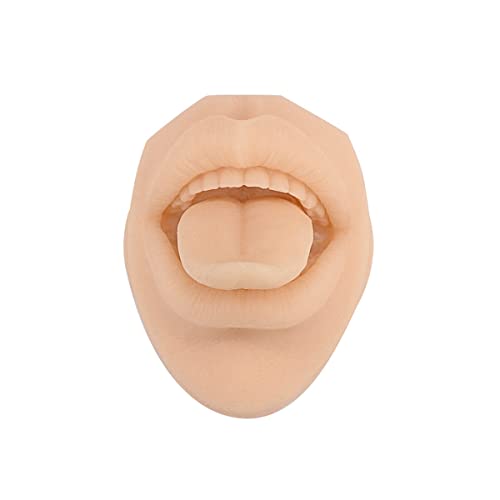 Silikon-Mund-Tattoo-Modell, praktisch, Simulation des menschlichen Körperteils, Anzeige von , Zähnen, Zunge, Piercing