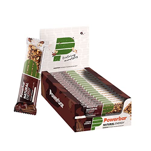 Powerbar Natural Energy Cereal Cacao Crunch 18x40g - Veganer Kohlenhydrat Energie Riegel + Magnesium