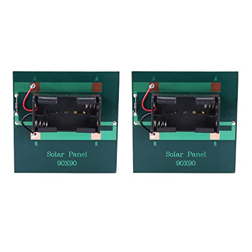 Daconovo 5X 1W 4V Wiederaufladbare AA Batterie-Solarzellen-Ladegeraet mit Basis fuer 2 x AA-Batterien Direkt Aufladen