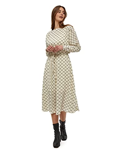 Minus ,Women's ,Shea Dress, 9356 Black square print ,14