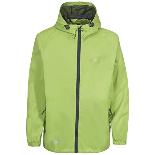 Trespass Unisex Erwachsene Qikpac Jacket Kompakt Zusammenrollbare Wasserdichte Regenjacke, Grün (Leaf), XXL