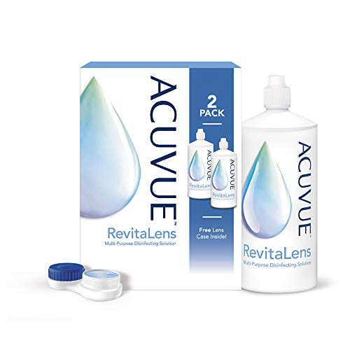 ACUVUE RevitaLens MPDS – Pflegemittel & Reiniger für weiche Kontaktlinsen mit antimikrobieller Wirkung – Wirkt mehr als 16 Stunden – 2 x 300 ml Kombilösung