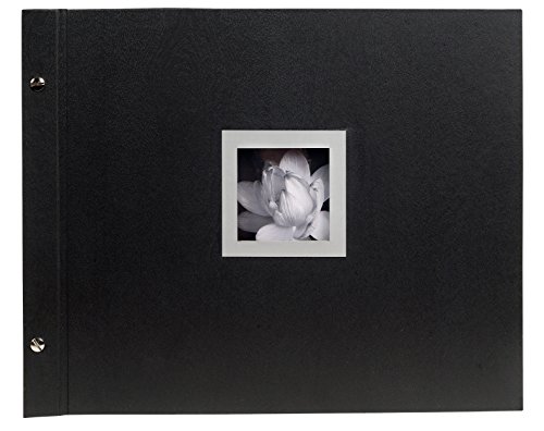 Exacompta 16944E Fotoalbum Ceremony (40 Seiten, 37 x 29 cm, ideal für wichtige Anlässen, Pergamin-Schutzblätter) schwarz