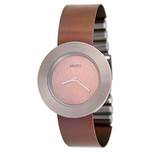 Aristo Quarz DAU Titan Damenuhr mit Spangenarmband Oxidiert - Rosé 5D93