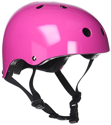 Helm für Skater,Scooter,Biker (Fluo Pink, XXS - XS / 49 - 52 cm)