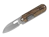 BlackFox Unisex - Erwachsene Bean Gen 2 Satin Wood Taschenmesser, braun, 13,0 cm