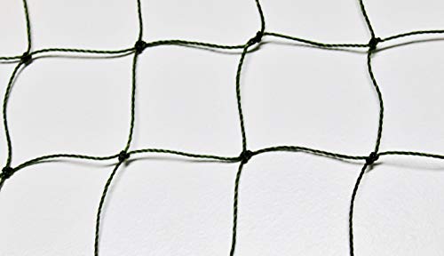 Pieloba Volierennetz - Tiergehege - Netz - Oliv - Masche 5 cm - Stärke: 1,2 mm - Größe: 3,00 m x 10 m