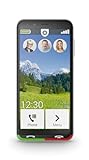 Emporia Super Easy Smartphone 4G, einfache Bedienung, SOS-Taste, Display 4,95 Zoll, 32 GB, 3 GB RAM, Kamera 13 Mpx, Android 10, Ladestation, Schwarz (Italien)