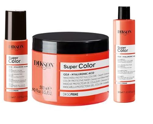 DiksoPrime Kit Super Color Shampoo 300 ml, Maske 500 ml, Sublimante Serum 150 ml
