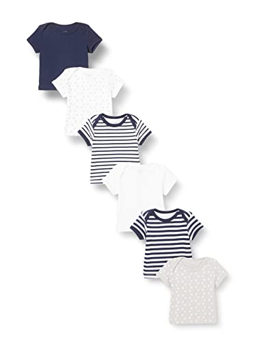Care Baby-Jungen T-Shirt im 6er Pack, Blau (Dark Navy 778), Herstellergröße: 56, 6er-Pack
