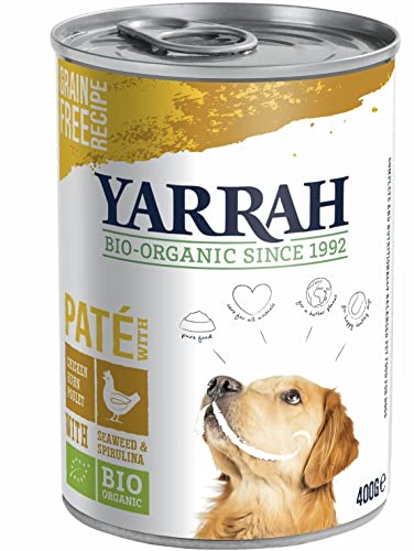 Yarrah Bio Bio Hund Paté Huhn mit Spirulina&Seetang (6 x 400 gr)