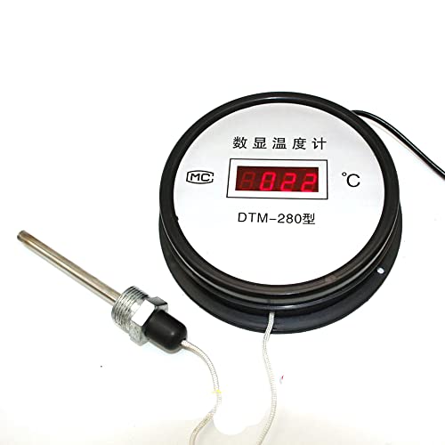 Q-BAIHE Digitales Thermometer mit elektronischem Wasserzähler, 220 V, hochpräzise, 15 m langes Kabel