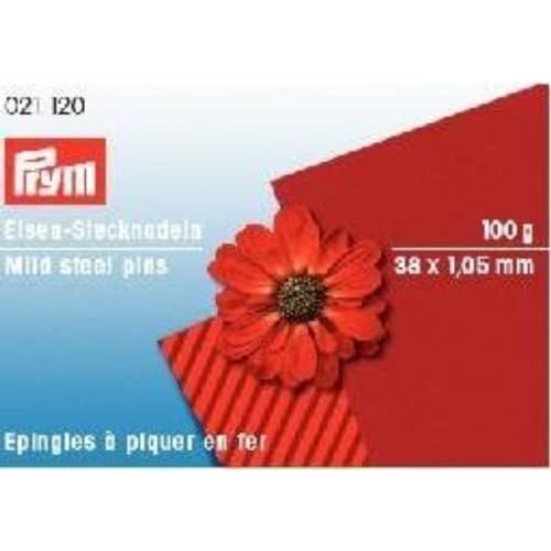 Prym 021142 Stecknadeln, 1,05 x 36mm, schwarz, Eisen, 36 x 1,05mm