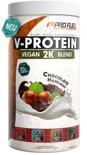 Vegan Protein - CHOCOLATE HAZELNUT (1kg) - Reisprotein + Erbsenprotein Blend
