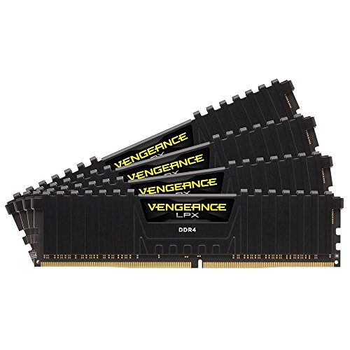 Corsair Vengeance LPX 64GB (4x16GB) DDR4 2666MHz C16 XMP 2.0 High Performance Desktop Arbeitsspeicher Kit, schwarz