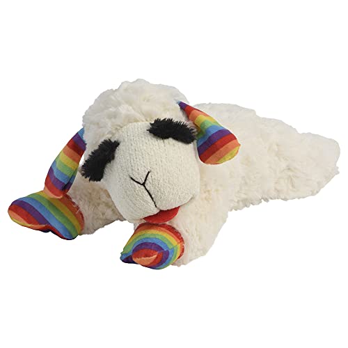 Multipet Rainbow Lamb Chop Hundespielzeug, Plüsch, mittelgroß, 26,7 cm