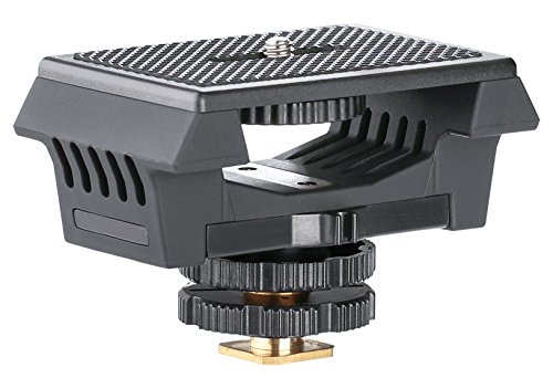 Movo SMM8 gummiumfasstes Mikrofon & Recorder Shockmont für DSLR Kameras & Boom Poles - Universal 1/4" Mouting geeignet für Zoom H1, H2n, H4 Pro, H5, H6, Tascam Dr-40, Dr-05, Dr-07 & mehr