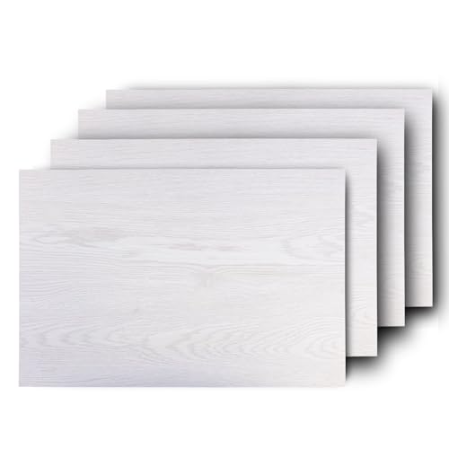 Westmark 4 Tischsets/Platzdeckchen, 45 x 30 cm, Synthetik, Holzoptik, Saleen-Edition: Nature, Ahorn schwarz, 01059619150