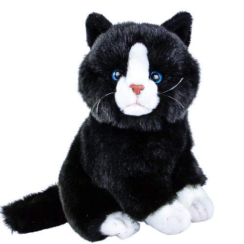 Teddys Rothenburg Kuscheltier Katze Nero sitzend schwarz weiß 30 cm Teddys Rothenburg by Uni-Toys