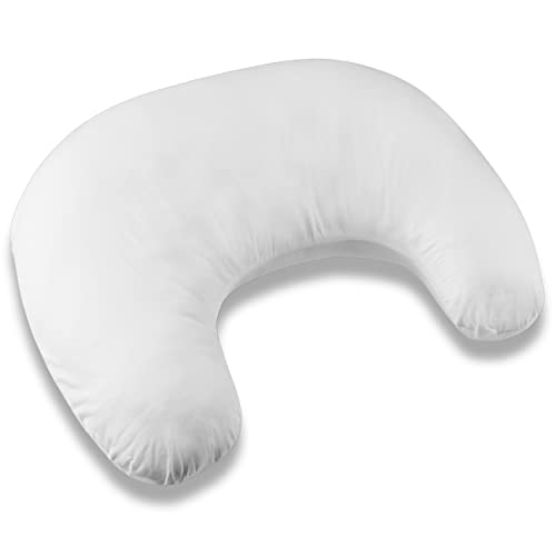 Moon klein Stillkissen 110cm Stillhörnchen Schwangerschaftskissen Kopfkissen Kissen zum Füttern Nursing Pillow mit abnehmbarem und waschbarem Bezug ekmTRADE (38)