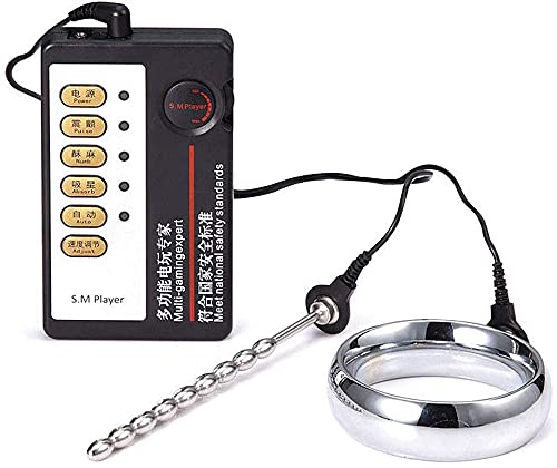 GYL Electronic Stimulation Kit, Elektrische Stimulation Sex/Elektrischer Schlag-Dilatator/Penis-Schwanzring/Harnröhren-Stecker/Massage Elektrischer Schlag