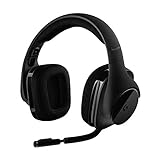 Logitech G533 kabelloses Gaming-Headset, 7.1 Surround Sound, DTS Headphone:X, 40mm Treiber, 2.4 GHz, Noise-Cancelling Mikrofon, Wireless Verbindung, 15-Stunden Akkulaufzeit, PC/Mac - Schwarz