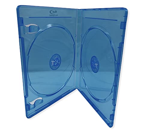 10 x Doppel-(2) Disc Blu-ray 11 mm Aufbewahrungshülle mit Logo – Marke: Drachen Trading®