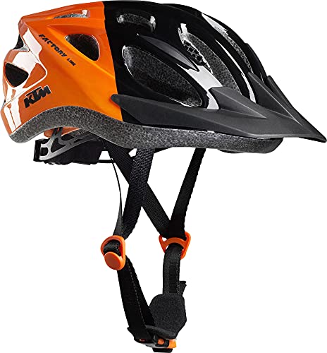 KTM Factory Youth Helmet mit fidlock Verschluss 51-56 schwarz orange glanzend