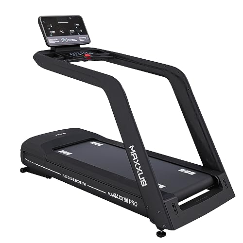 MAXXUS Laufband RunMaxx 90 PRO - Elektrisch, für Zuhause, Büro, mit Steigung, Display, Dämpfung, Bluetooth, bis 150 kg, 22 km/h, 36 Trainingsprofile - Laufmaschine, Walking Pad, Treadmill