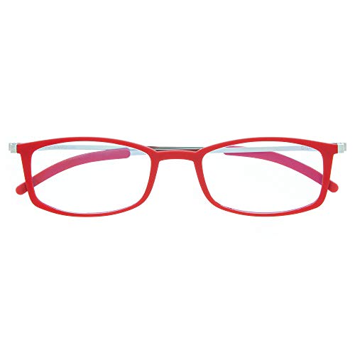 DIDINSKY Ultradünne Verschreibungspflichtige Lesebrille für Männer und Frauen. Sehr Leichte Presbyopie-Brille mit Blaulicht-Schutzgläsern. Ferrari +2.5 - MACBA SQUARE