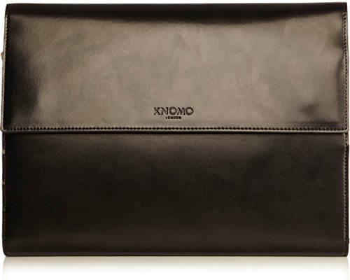 Knomo Bags Knomad Soho Portable Organiser Ledertasche für Smartphone, Apple iPad und Tablet bis 25,4 cm (10 Zoll) schwarz