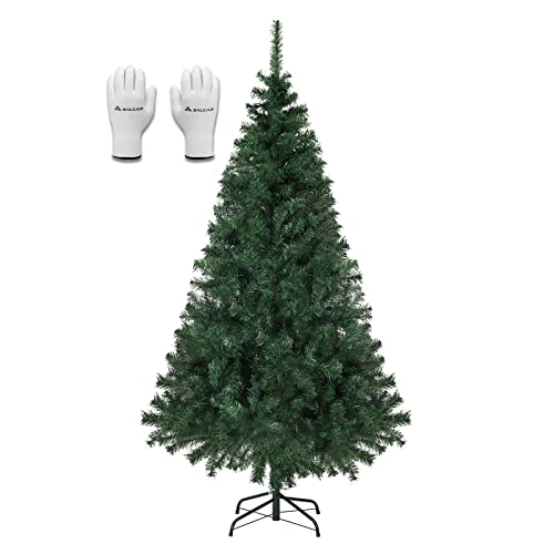 SALCAR Weihnachtsbaum künstlich 210cm mit 718 Astspitzen, Tannenbaum künstlich Schnellaufbau inkl. Christbaum-Ständer, Weihnachtsdeko - grün 2,1m