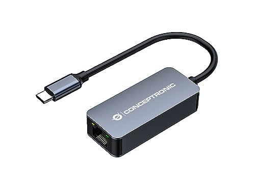 Conceptronic ABBY12GC 2,5G Ethernet USB 3.2 Gen 1 Adapter, Wake-on-LAN, kompatibel mit Nintendo Switch