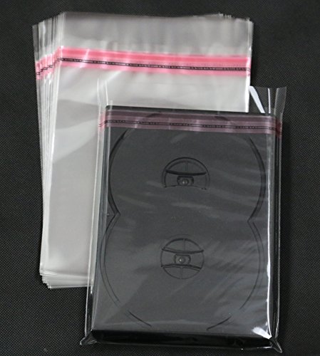DVD Steelbook Schutzhüllen aus Folie, Klappe und Adhäsionsverschluss bis 15 mm (500 St.)
