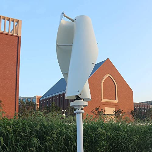 600W 12V 24V Vertikale Windkraftanlage Kits VAWT Helix Maglev Windgenerator Heimgebrauch Windräder 2 Glasfaser Klinge Mit MPPT Laderegler