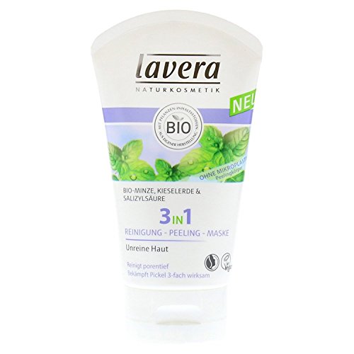 Lavera 3In1 Reinigung Peeling Maske, 2Er Pack (2 X 125 Ml)