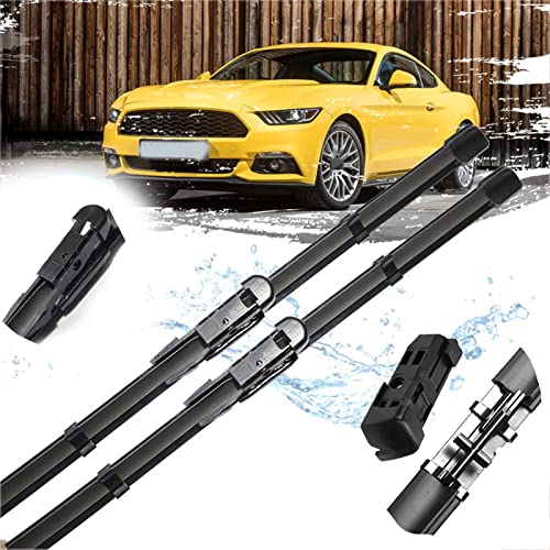 REXGEL Für Ford Für Mustang S550 2007-2019 Auto Wischerblätter Frontscheibe Auto Zubehör 2015 2016 2017 2018 2019 Scheibenwischer