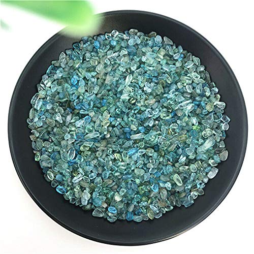FTTAODFY 50 g 2–4 mm natürlicher blauer Kristallstein, Mini-polierter Kies, geeignet for die Dekoration von Aquarien. Naturstein JITEMZHOU