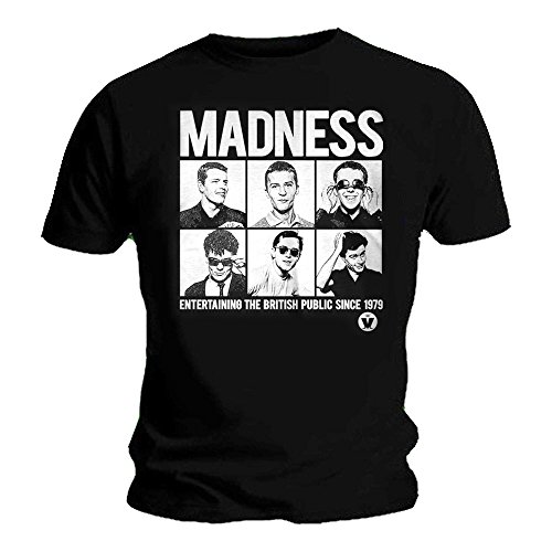 Madness Herren T-Shirt Schwarz Schwarz Gr. XXL, Schwarz