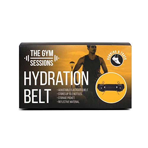 The Gym Sessions - Trinkgürtel mit Flaschenhalter - Hydration Belt - verstellbarer Gurt, reflektierend