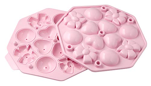 Zenker Cake-Pops Maker Form CANDY, Backform für Kuchen am Stiel, inkl. Zubehör (Stiele), Form für leckere Kuchenlollis (Farbe: Rosa), Menge: 1 Stück