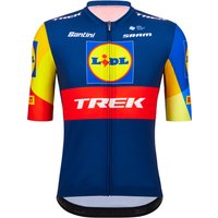 LIDL-TREK TdF 2023 Kurzarmtrikot, für Herren, Größe L, Rennrad Trikot, Radsportb