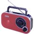 Roadstar TRA-2235 tragbares Radio mit Kopfhöreranschluss (UKW, Mono-Breitbandlautsprecher), rot