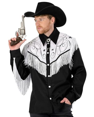 Funny Fashion Cowboy & Cowgirl Kostüme | Show Cowboy Rodeo Buddy Cow Man | Größe 52-54 | Karnevalskostüm | Verkleidung