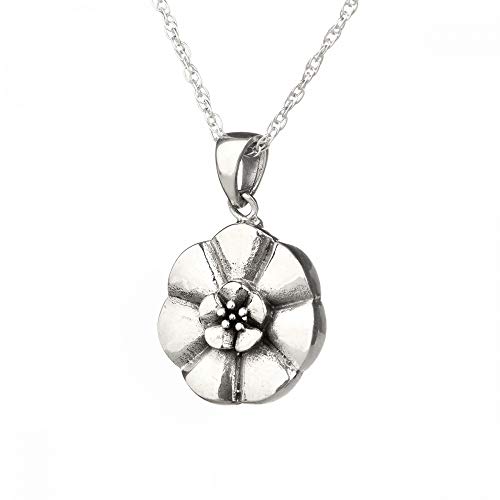 White Rose of Scotland - Jakobiten Anhänger aus Schottland - Sterling Silber