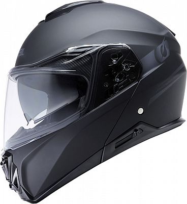 O'NEAL | Motorradhelm | Enduro Touring Adventure Street | Guter Fit, Pinlock und Bluetooth fähig, integrierte Sonnenblende | M-SRS Helmet Solid V.22 | Erwachsene | Schwarz | Größe XL