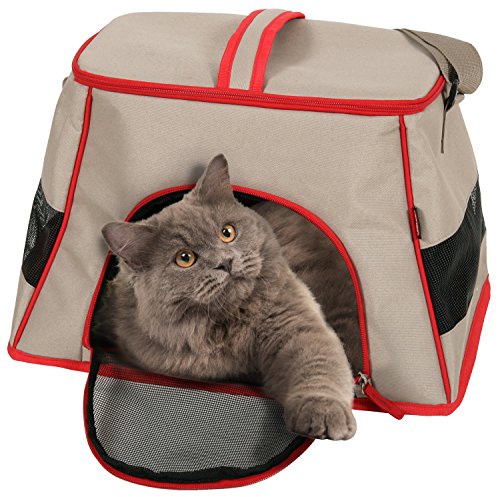 Zolux 2 in1 Transporttasche/Dome für Katzen Taupe
